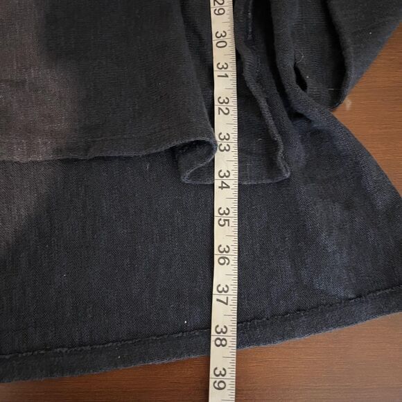 Akemi + Kin Dress Womens Medium Navy Embroidered Knit Boho Midi 3/4 Sleeve - Picture 8 of 8